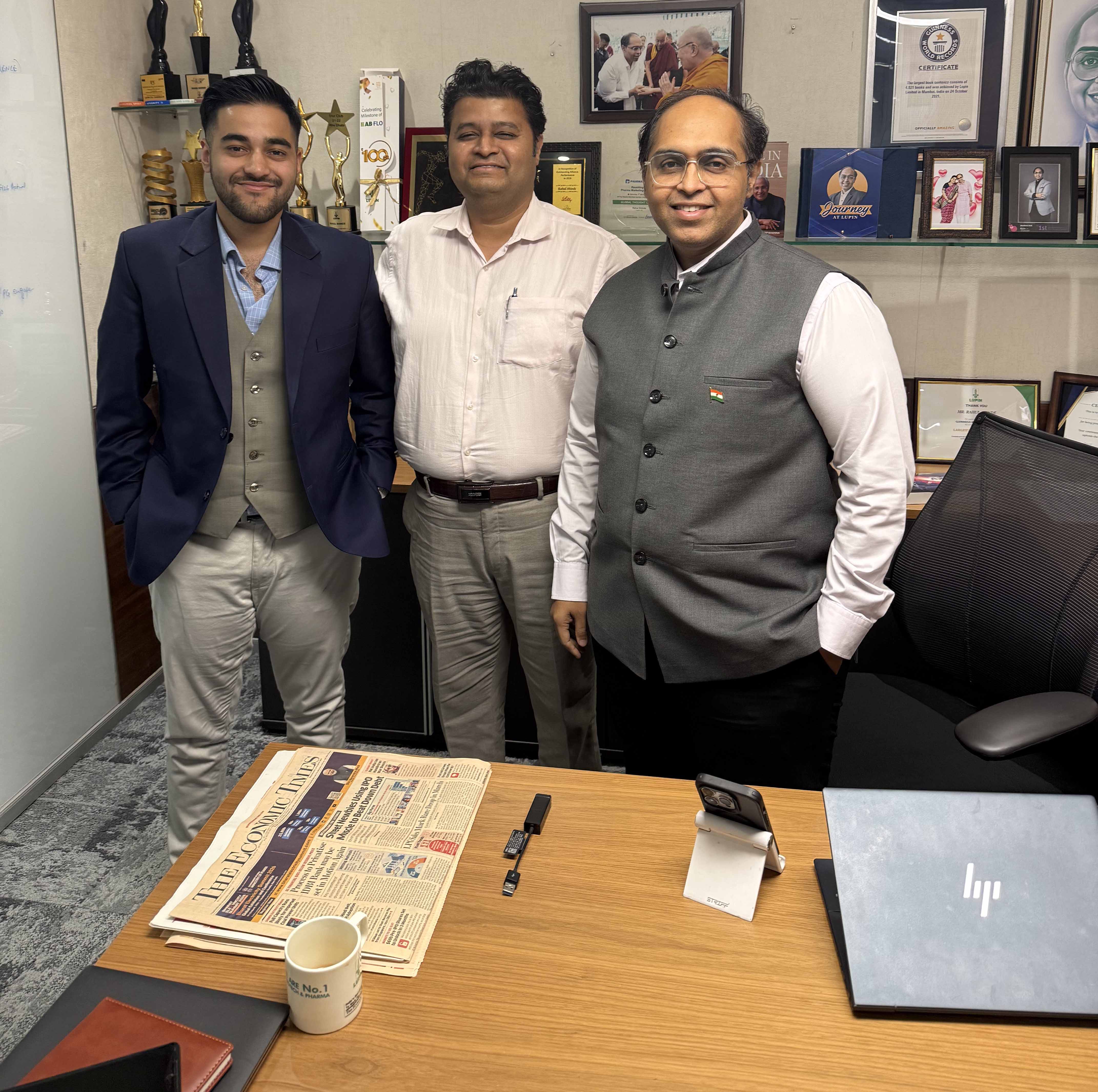 Mendalia meeting with Lupin Limited CEO South Asia and Medical Affairs team