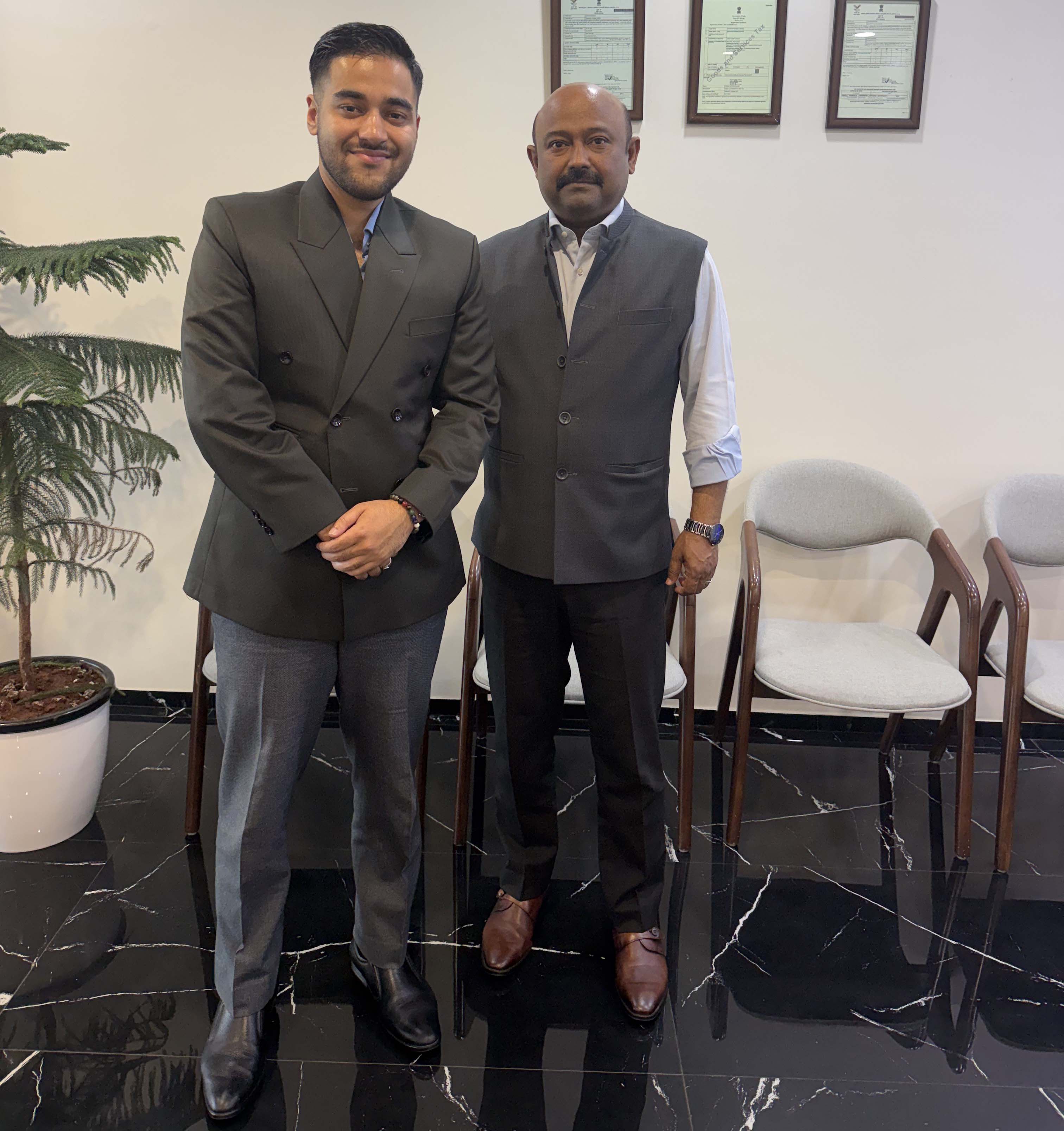 Mendalia meeting with Mankind Pharma Sr President Atish Majumdar