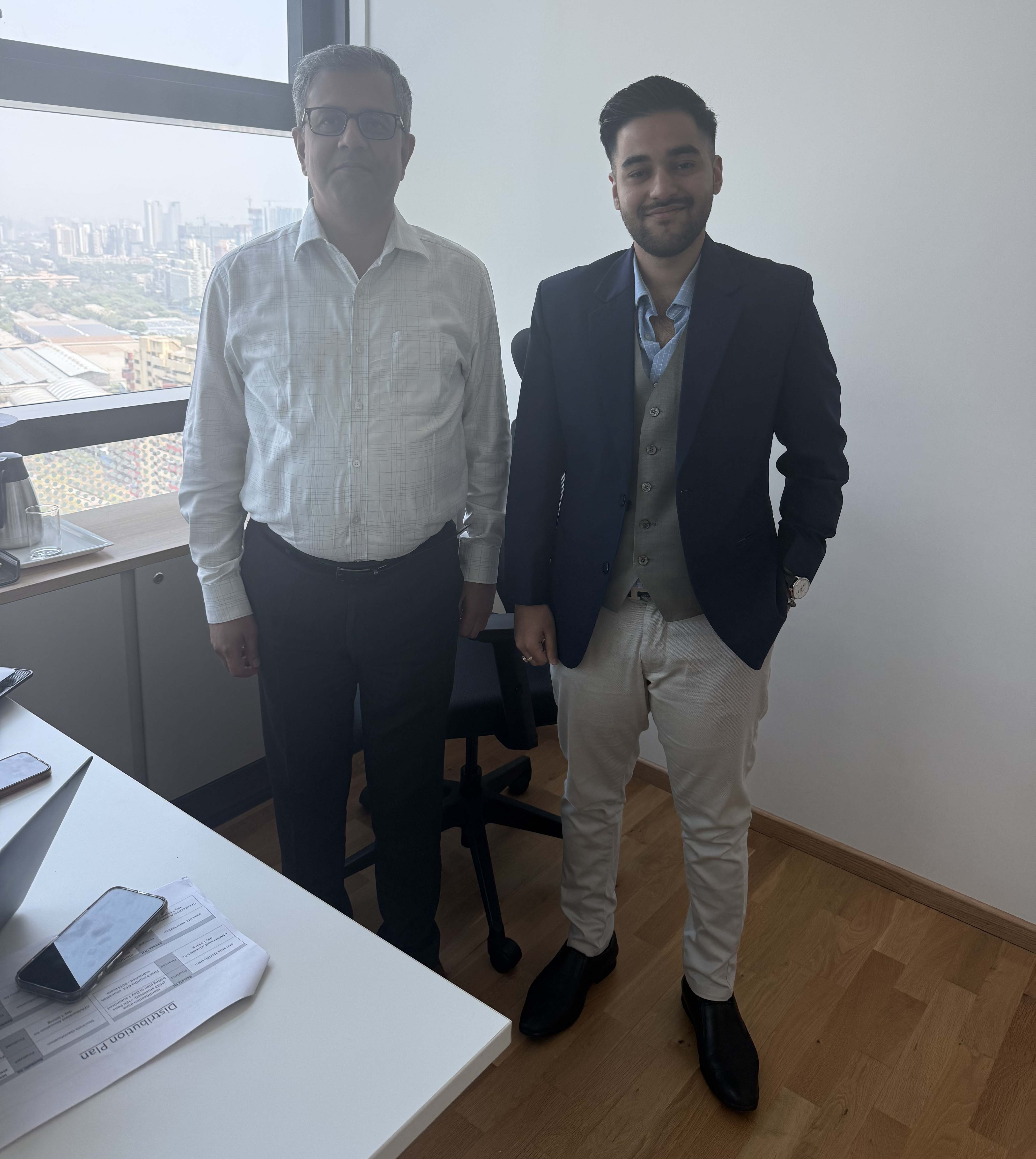 Mendalia meeting with Torrent Pharma Sr Vice President Aditya Zutshi